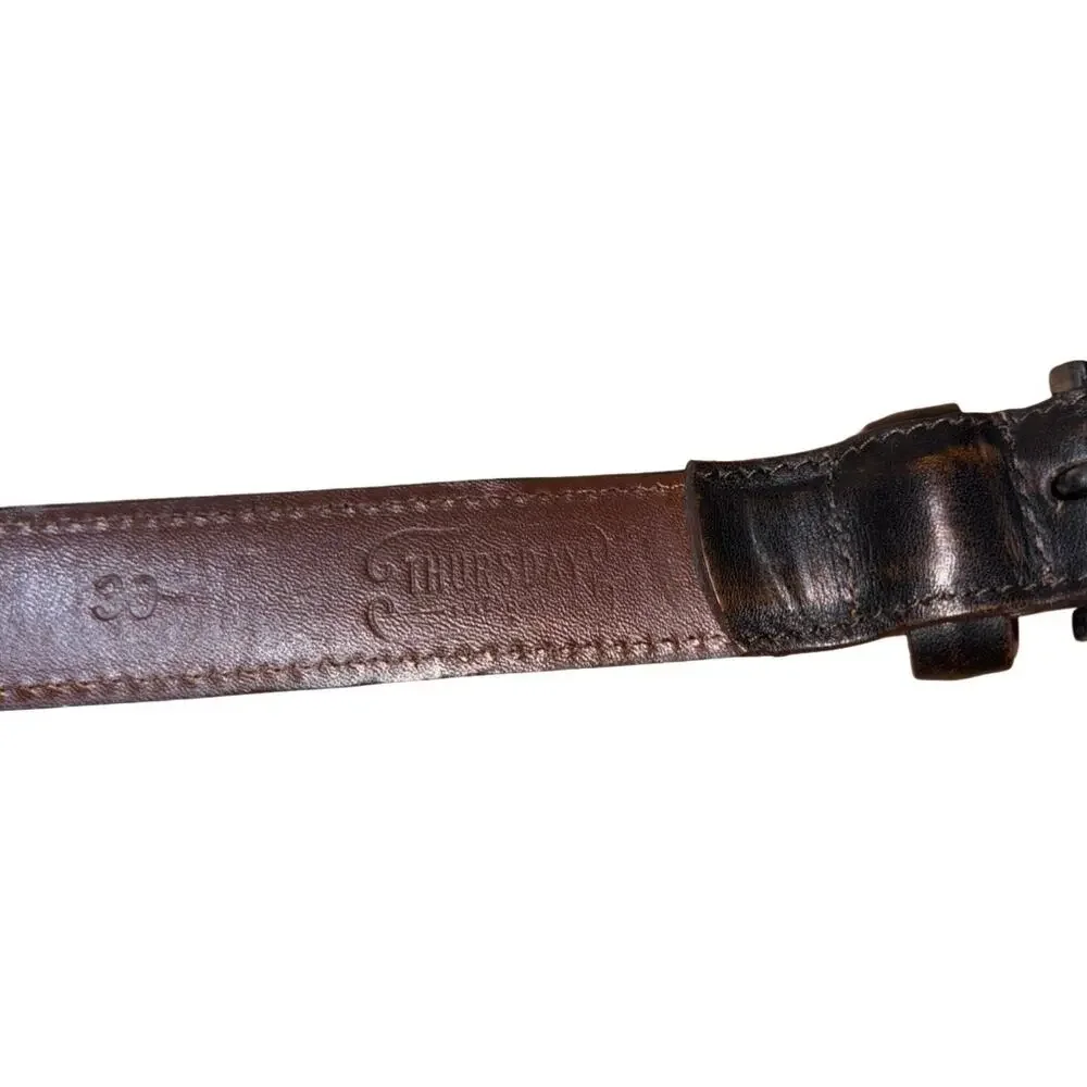 Thursday Boot Co. Brown Leather Belt    Size: 30